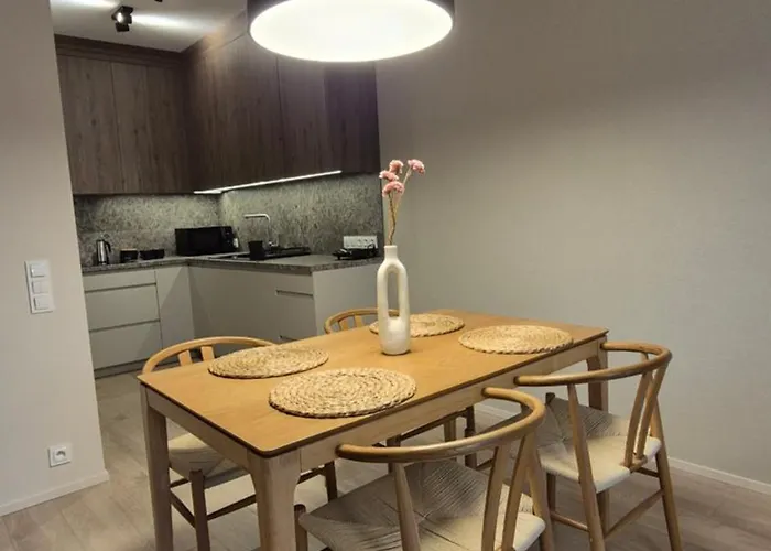 Luxurious Vanilla Apartment, Self Check-in 24h, Free Parking, Air-conditioning Lägenhet Poznań